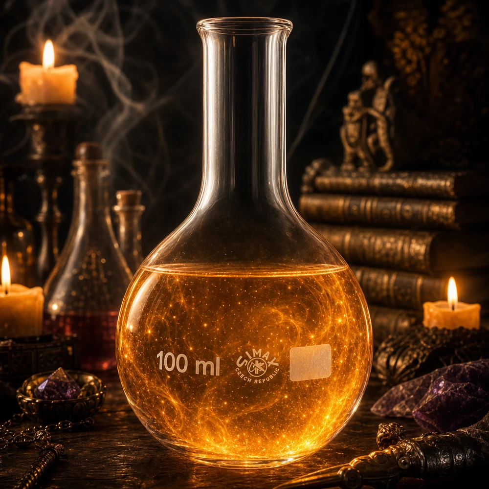 Ballon à fond plat 100 ml à col étroit, en verre borosilicate avec bord renforcé Fiole de précision 100ml avec échelle graduée et bec verseur étroit pour des mesures exactes