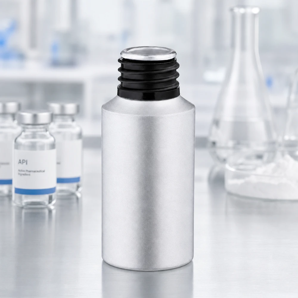 Bouteille légère de 30 ml en aluminium avec revêtement décapé, idéale pour le transport