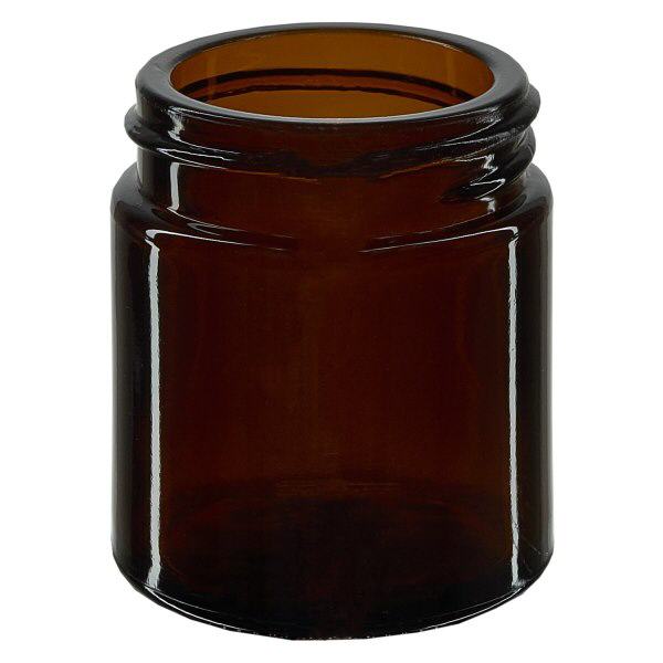 Pot en VERRE AMBRÉ 30 ml, filetage 38 mm / R3