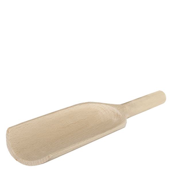 Pelle en bois plate 18cm de long taille L en bois naturel pour la cuisine et le ménage