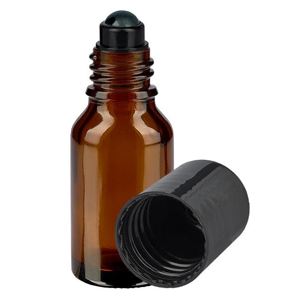 Flacon de déodorant en verre ambré 15 ml, déo à bille vide Flacon de déodorant en verre ambré 15 ml, déo à bille vide