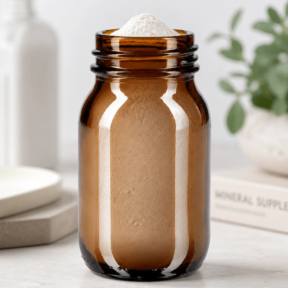 Bocal à col large en verre ambré 100 ml, goulot DIN 40, sans couvercle Petit flacon en verre brun de 100 ml avec bouchon à large ouverture pour poudres et granulés