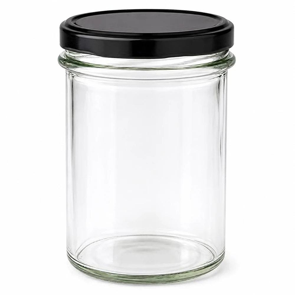 230ml bocal avec couvercle noir BasicSeal vide transparent bocal à conserves bocal à provisions