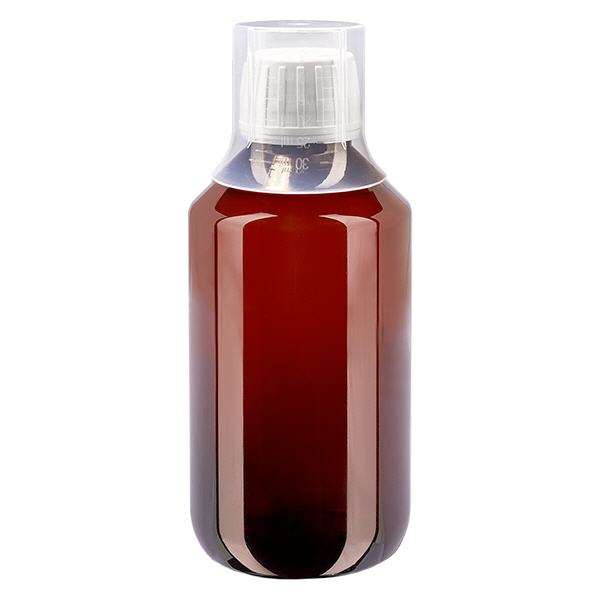 Bouteille PET 200ml avec bouchon blanc bouchon à vis blanc inviolable+ gobelet Bouteille PET 200ml avec bouchon blanc bouchon à vis blanc inviolable+ gobelet