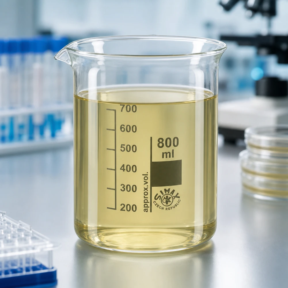 Bécher de laboratoire professionnel 800ml en verre borosilicaté résistant aux produits chimiques pour les applications scientifiques