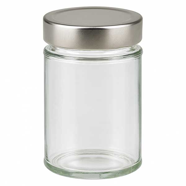 202ml Verre rond avec couvercle BasicSeal argent UNiTWIST 202ml Verre rond avec couvercle BasicSeal argent UNiTWIST