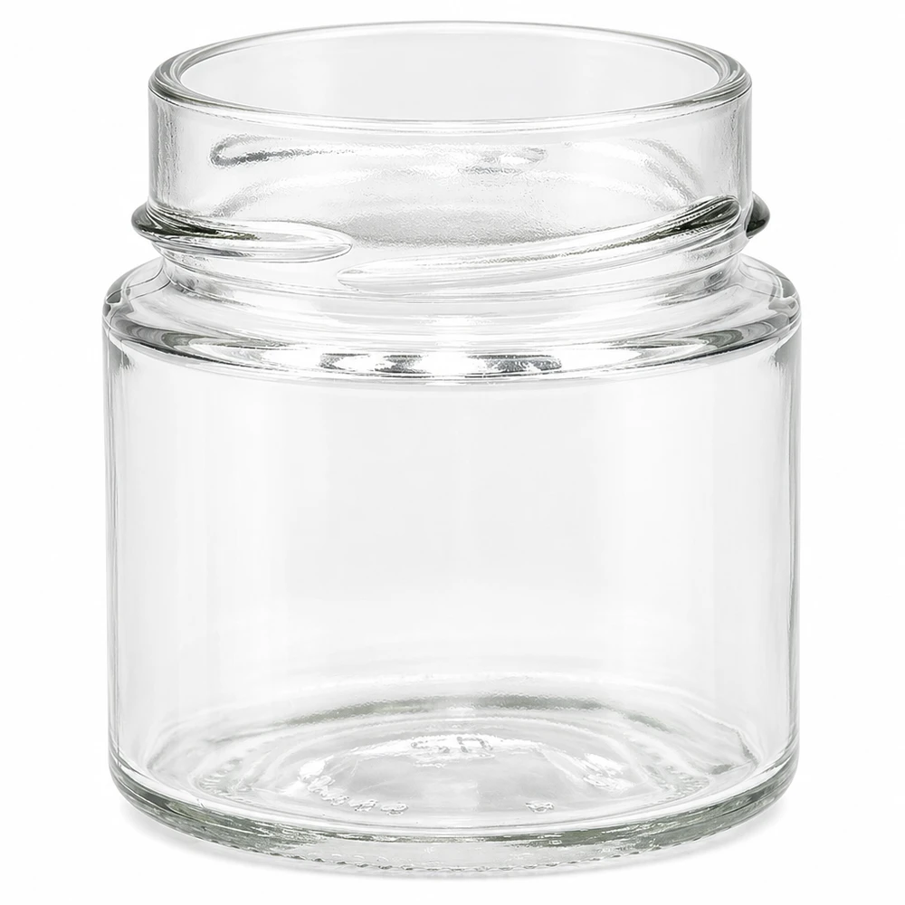 UNiTWIST Runda135 Bocal rond 135ml TO58deep Bocal transparent avec couvercle à vis pour conserves