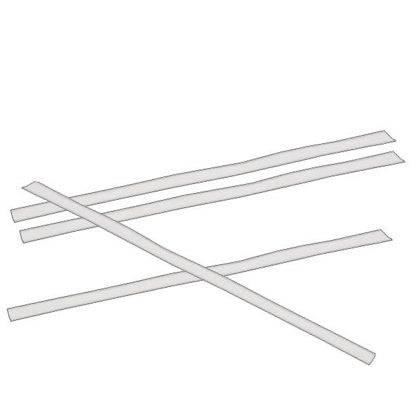100 clips en papier, longueur 100, blancs