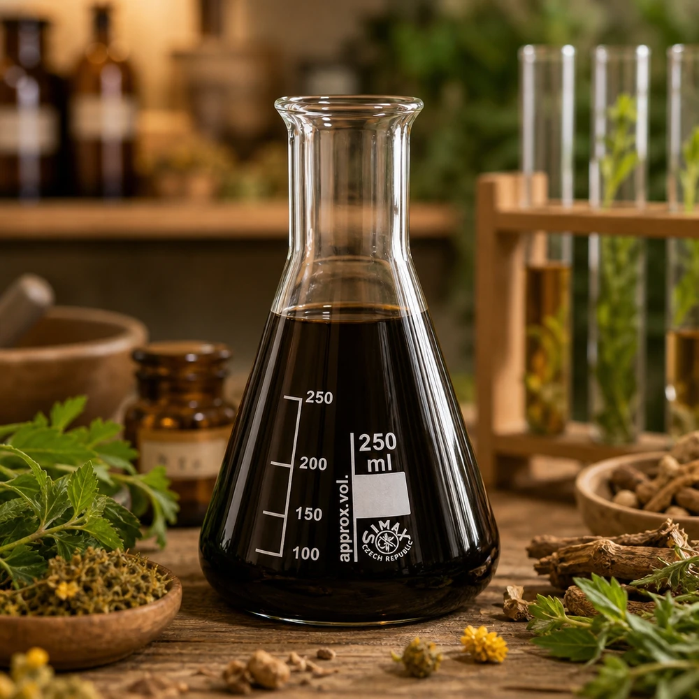 Erlenmeyer scientifique 250ml avec fond large pour une installation stable lors des expériences