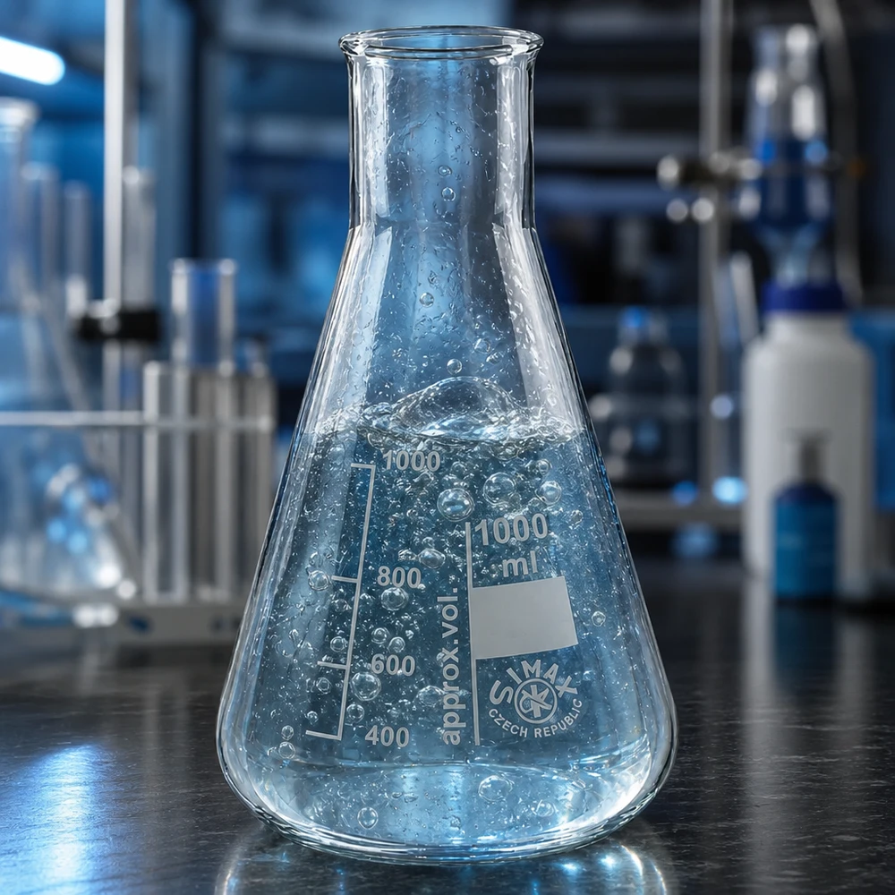 Erlenmeyer 100ml col large, verre borosilicate Erlenmeyer résistant à la chaleur 100ml col large pour les applications professionnelles en laboratoire