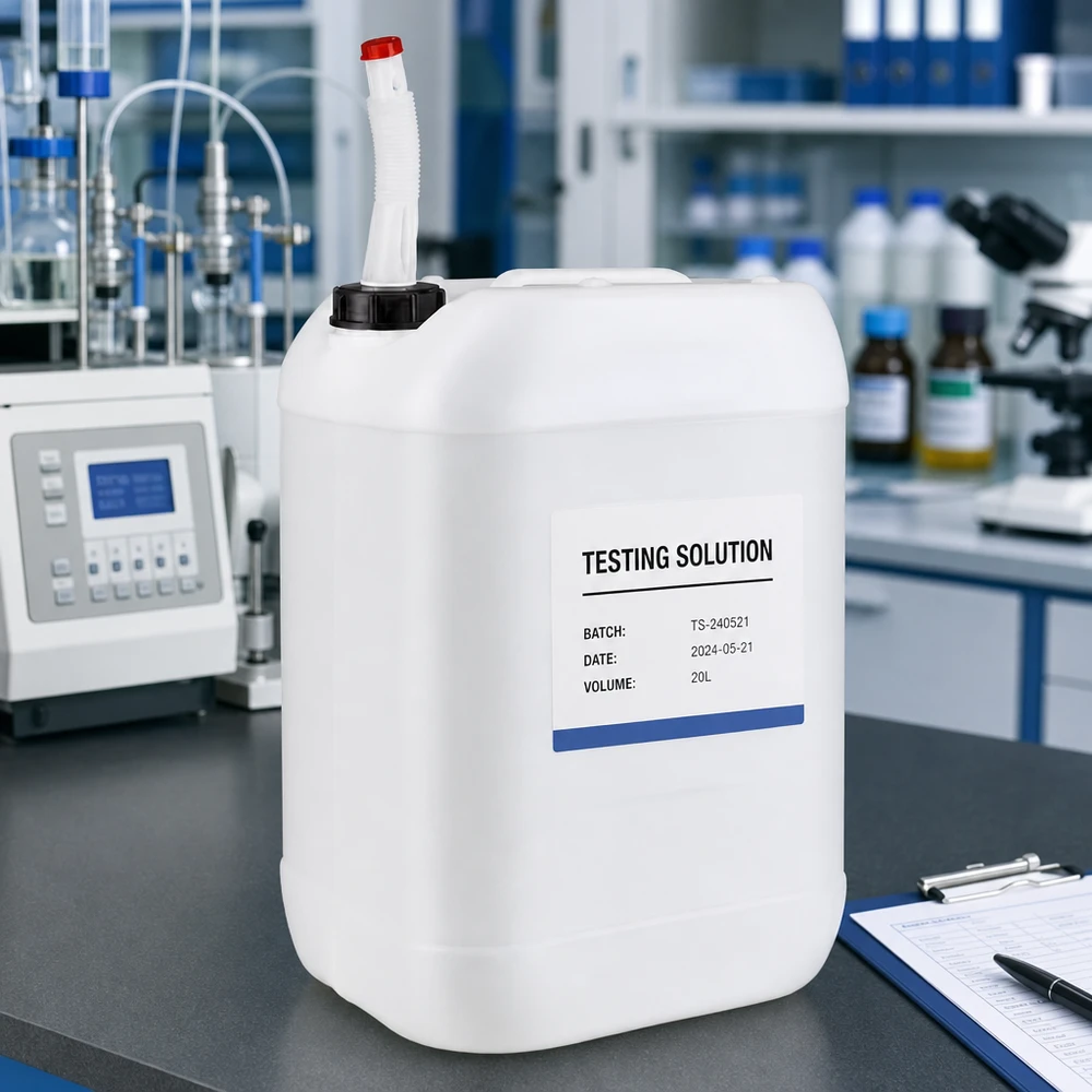 Bidon 25 litres avec tuyau d'écoulement Flex Bidon de 25 litres adapté au contact alimentaire, avec bec verseur flexible et bouchon à vis noir