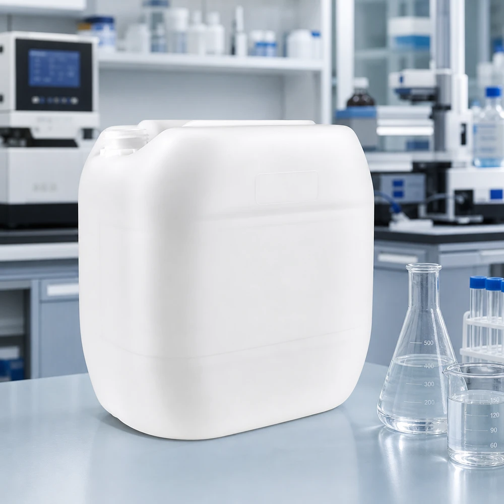 Bidon vide de 30 litres sans bouchon, de couleur blanche, pour un stockage sûr des liquides