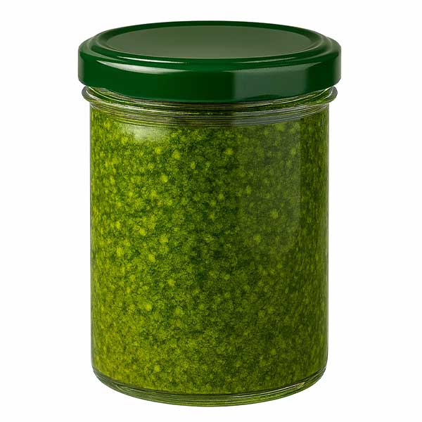 350ml Verre conique avec couvercle BasicSeal vert UNiTWIST