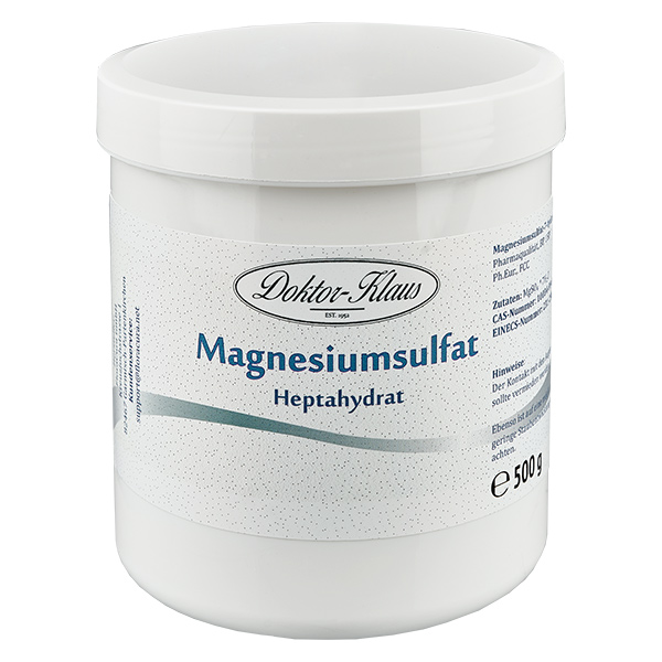 500 g de sulfate de magnésium 7 hydraté Doktor-Klaus 500 g de sulfate de magnésium 7 hydraté Doktor-Klaus