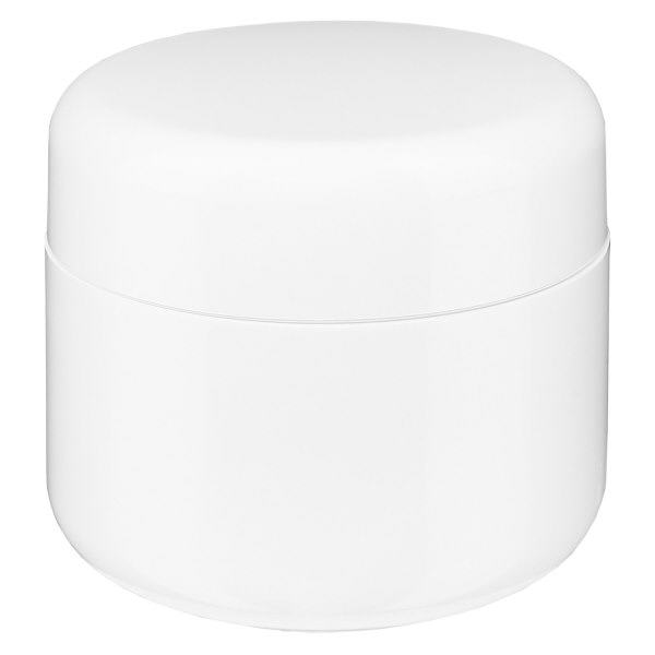 Pot de crème blanc "Softline" 5 ml + couvercle à vis et opercule