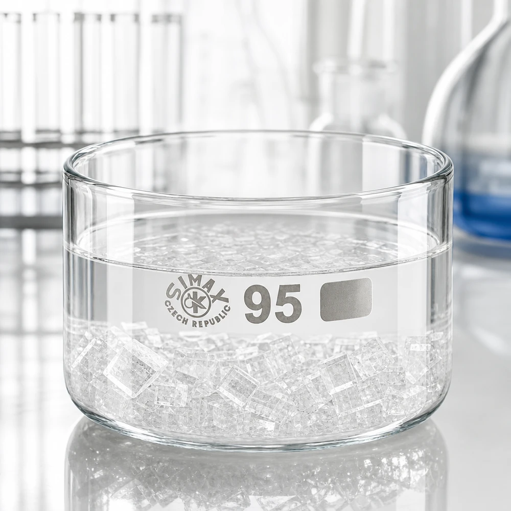 Simax, verrerie de laboratoire, cuvette de cristallisation de 300 ml, en borosilicate, cuvette plate, qualité tchèque