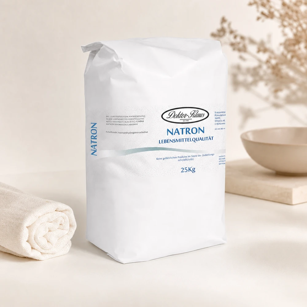 Bicarbonate de soude Doktor Klaus, sac de 25 kg vendu en gros, apte à l’utilisation alimentaire