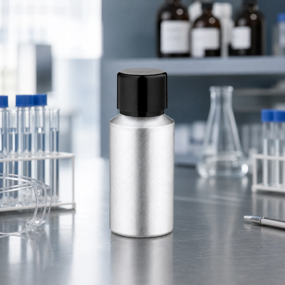 Bouteille industrielle en aluminium de 30 ml avec décapage mat parfaite pour les réactifs et les solutions