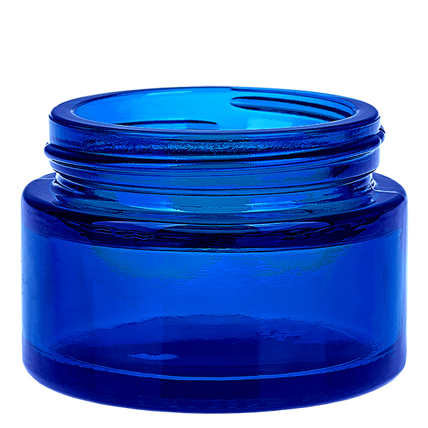 Pot en verre 30ml bleu avec couvercle à insérer UNiTWIST Pot en verre 30ml bleu avec couvercle à insérer UNiTWIST