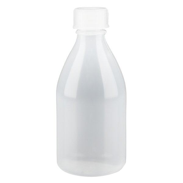 Flacon 100 ml à col étroit, avec bouchon Flacon 100 ml à col étroit, avec bouchon