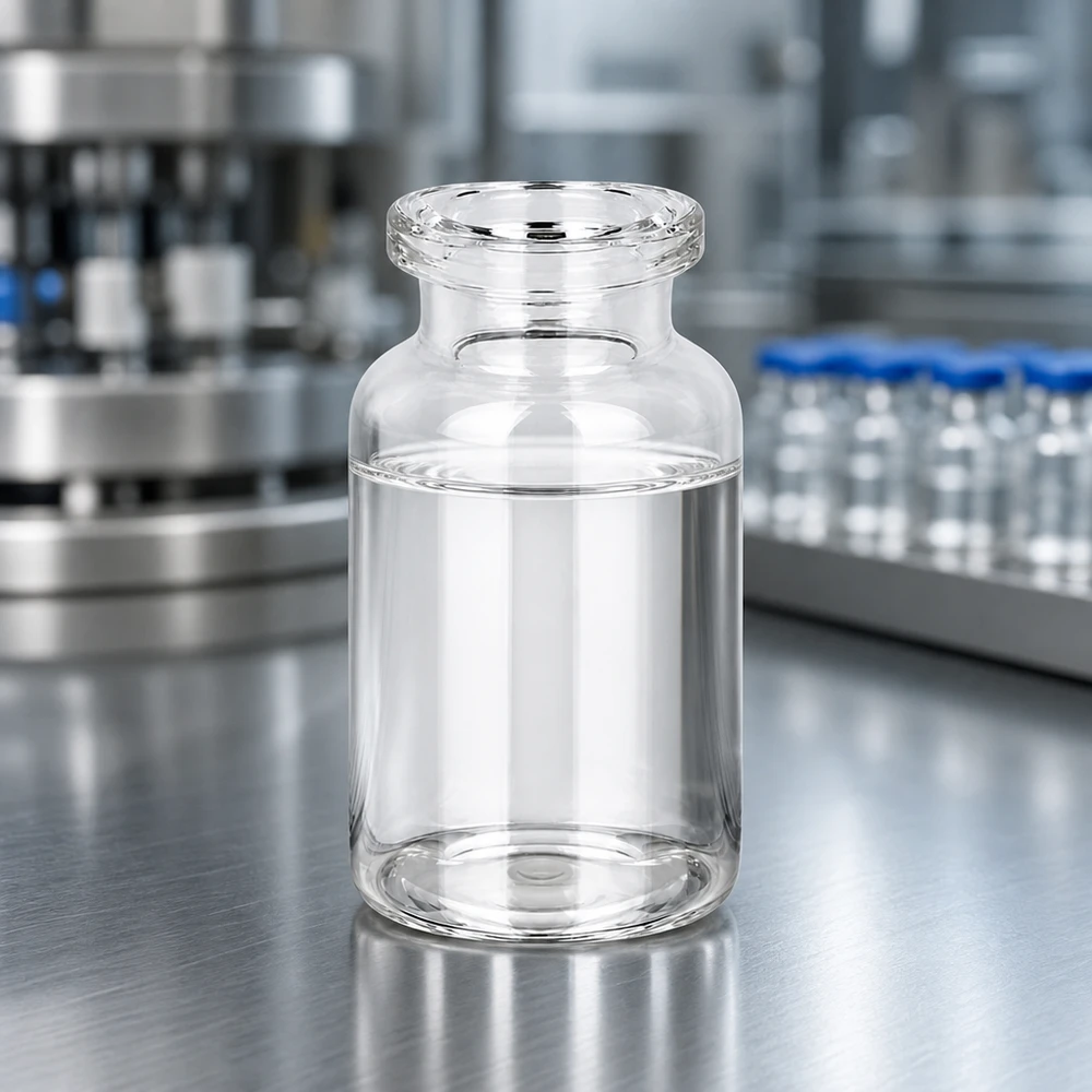 Flacon d'injection transparent 10 ml 10ml Injektionsflasche Klarglas mit glatter Außenwand und verstärktem Boden für Druckbelastung