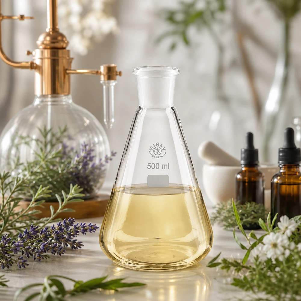 Équipement pharmaceutique Fioles erlenmeyer de 500ml avec graduation et rodage normalisé