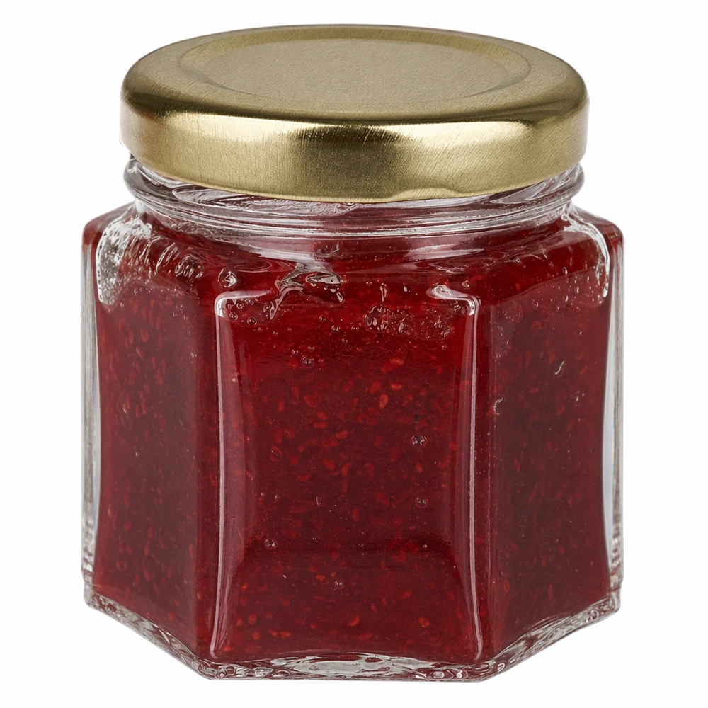 47ml Verre hexagonal avec couvercle BasicSeal or UNiTWIST 47ml Verre hexagonal avec couvercle BasicSeal or UNiTWIST