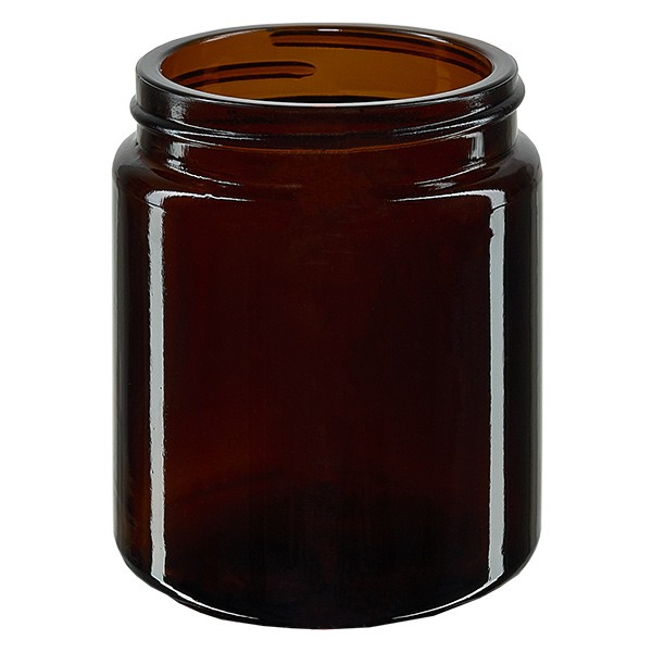 Pot en VERRE AMBRÉ 30 ml, filetage 38 mm / R3 Pot en VERRE AMBRÉ 30 ml, filetage 38 mm / R3