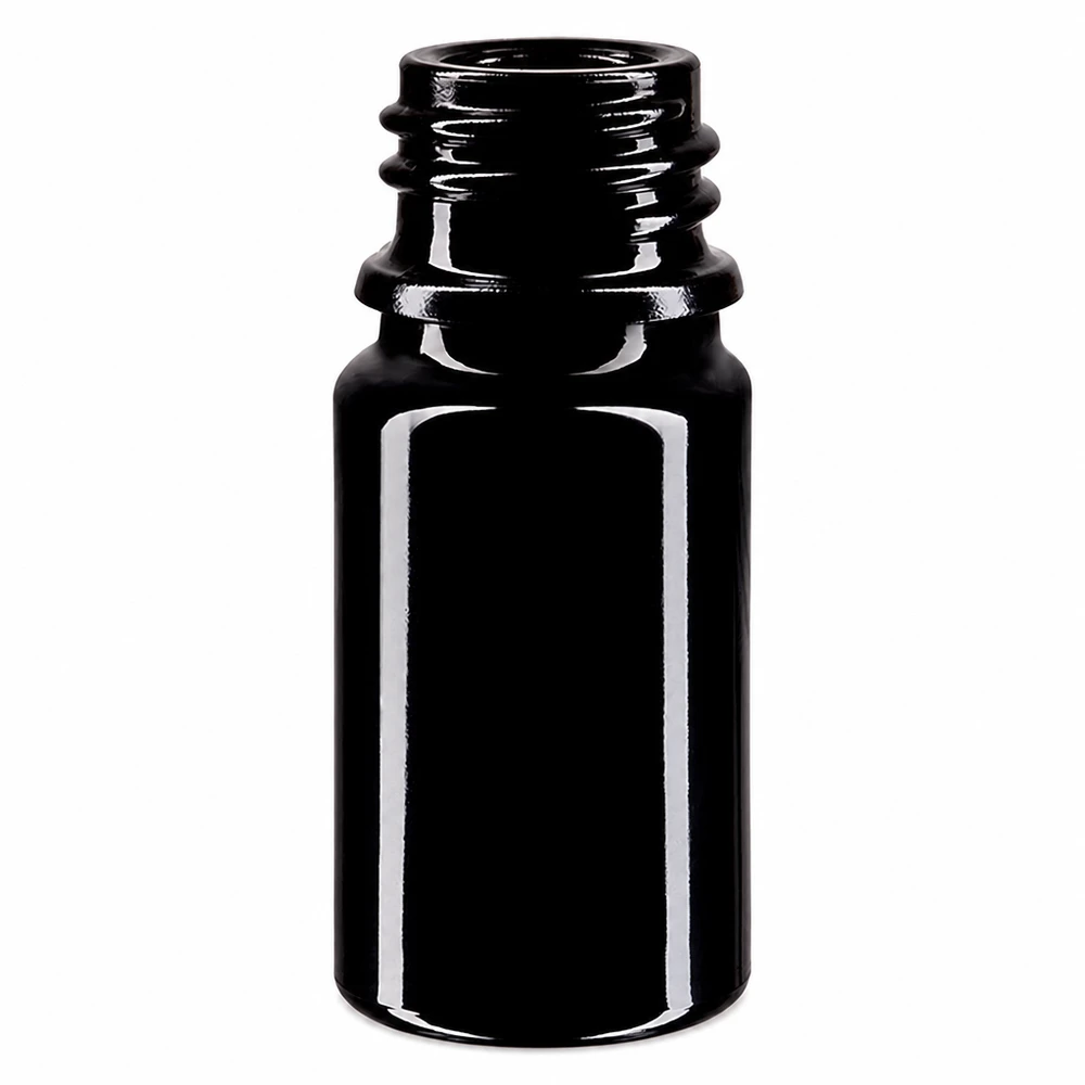 Flacon en verre violet 5 ml DIN18 (verre Miron) Bouteille Orion en verre violet de 5 ml, idéale pour la conservation de teintures en portions.