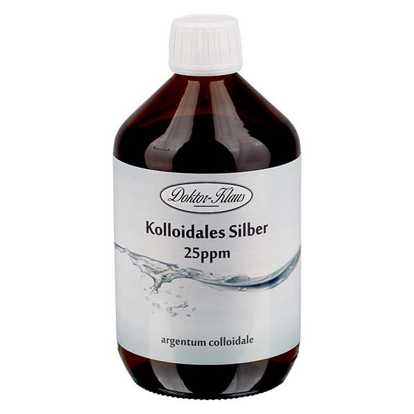 Argent colloïdal 25ppm 500ml Doktor-Klaus Argent colloïdal 25ppm 500ml Doktor-Klaus