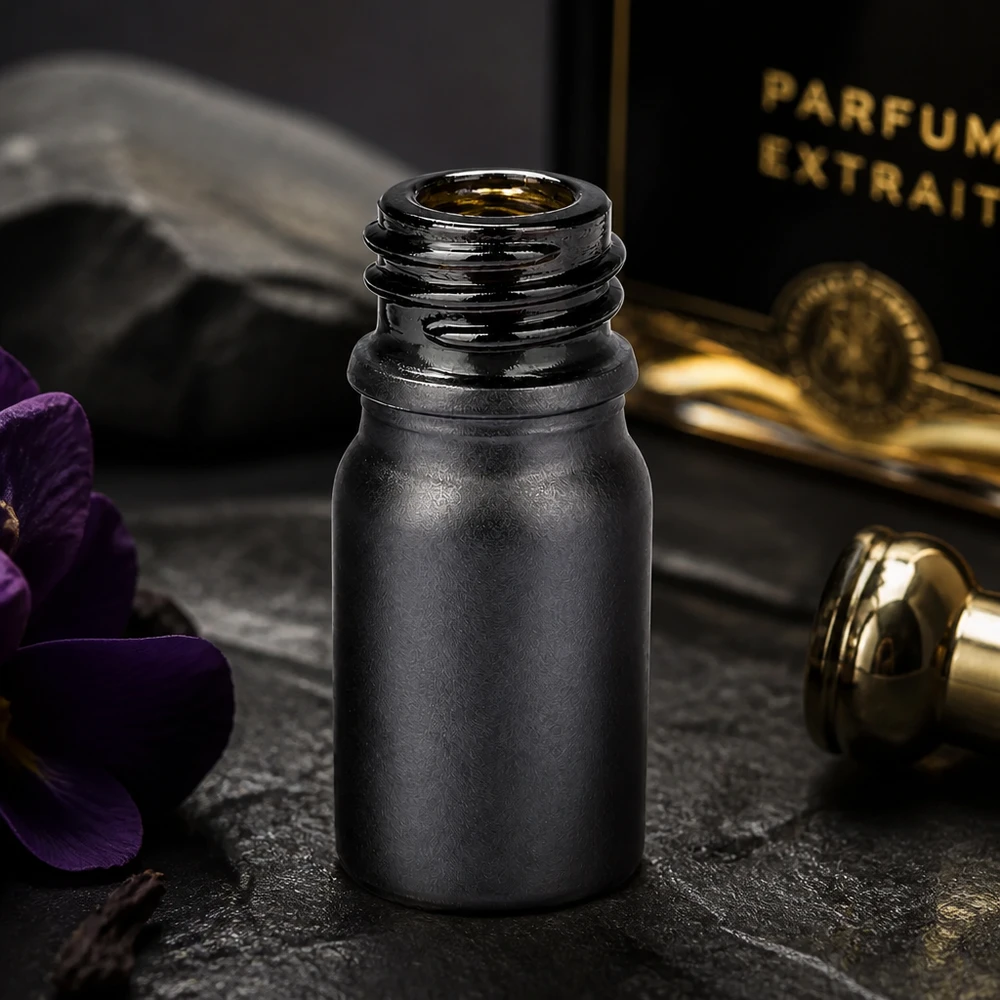 Flacon à pharmacie 5ml BlackLine UT18/5 UNiTWIST Bouteille de pharmacie professionnelle BlackLine 5ml UT18/5 avec filetage UNiTWIST pour usage pharmaceutique