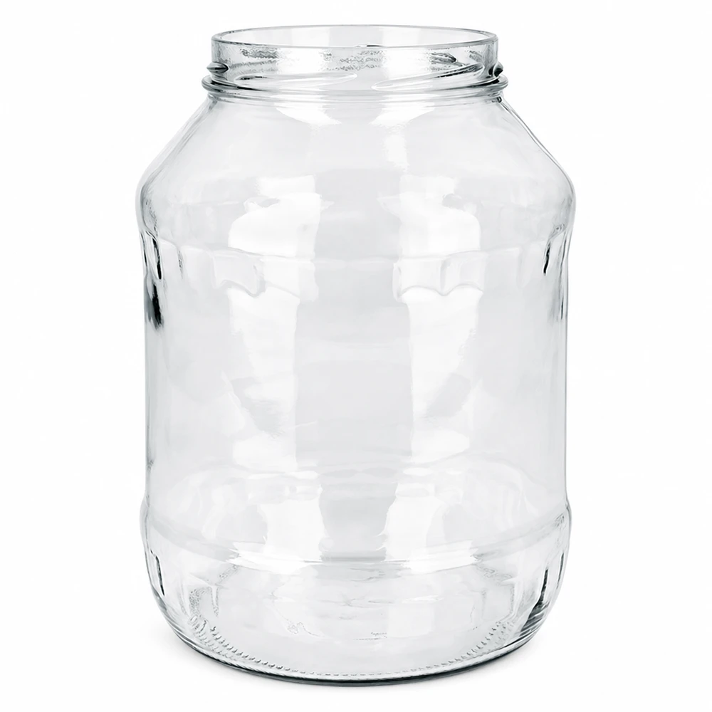 Bocal rond vide 2650ml avec filetage TO100 UNiTWIST Runda2650 Bocal sans couvercle Bocal de conservation