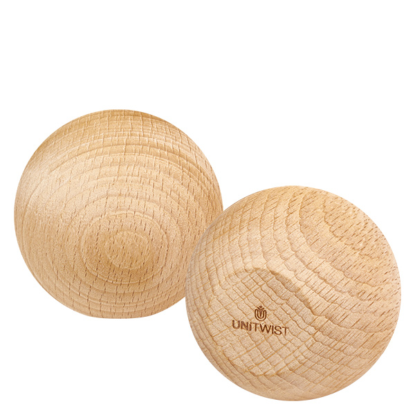 140ml bocal conique WECK RR60 avec boule en bois en hêtre UNiTWIST Sphère en bois hêtre WECK RR60 Couvercle deux sphères en bois naturel avec logo de la marque