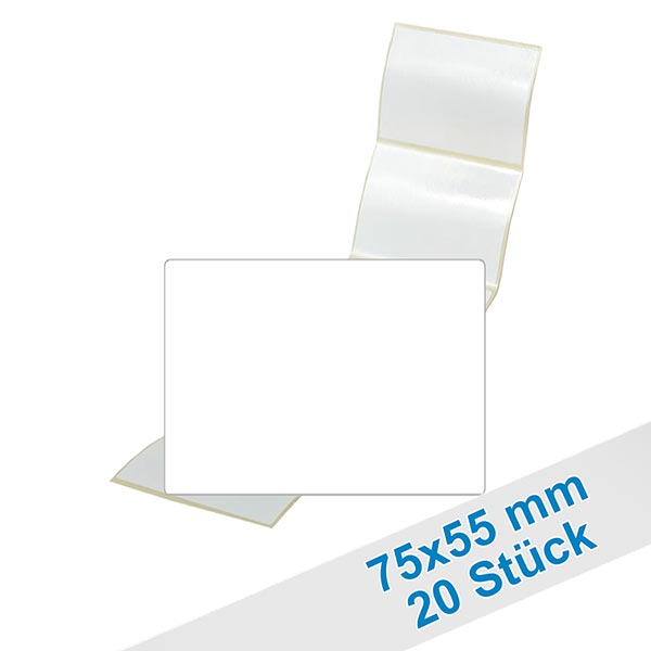 27 étiquettes amovibles blanches, 63x30 mm 27 étiquettes amovibles blanches, 63x30 mm