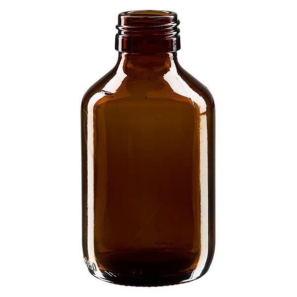 Flacon médical 150 ml couleur ambrée, PP 28 Flacon médical 150 ml couleur ambrée, PP 28