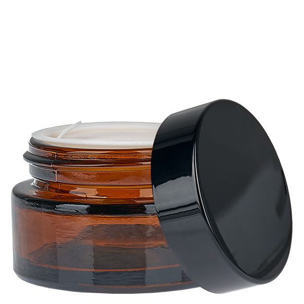 Pot en verre 20ml brun avec couvercle à insérer UNiTWIST Pot en verre 20ml brun avec couvercle à insérer UNiTWIST