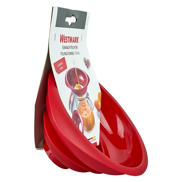 Einmachtrichter 2in1, rot, Polypropylen Einmachtrichter 2in1, rot, Polypropylen