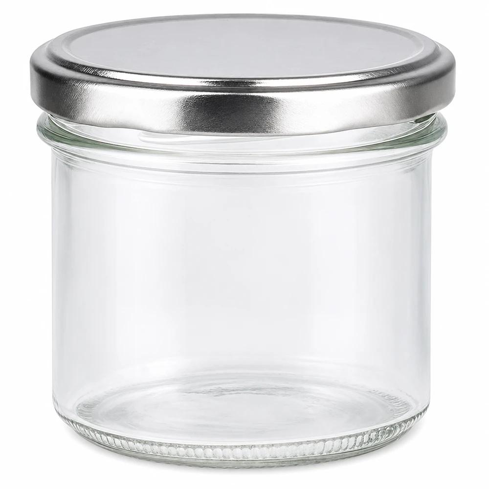 125ml Verre conique avec couvercle BasicSeal argent UNiTWIST
