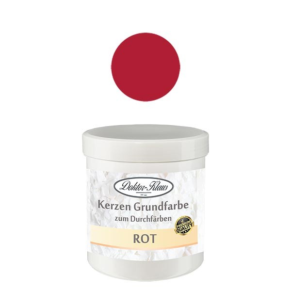 Doctor-Klaus peinture de base pour bougies rouge, 7gr, en boîte Doctor-Klaus peinture de base pour bougies rouge, 7gr, en boîte