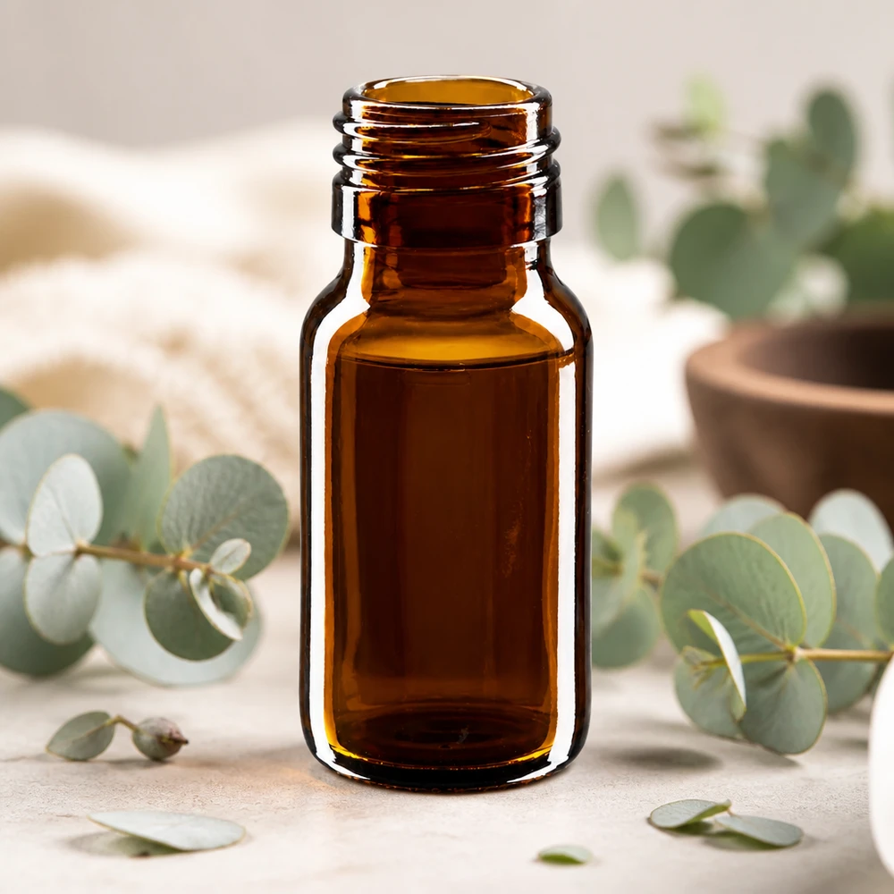 Petite bouteille de pharmacie de 30ml en verre brun avec ouverture PP28 pour usage pharmaceutique