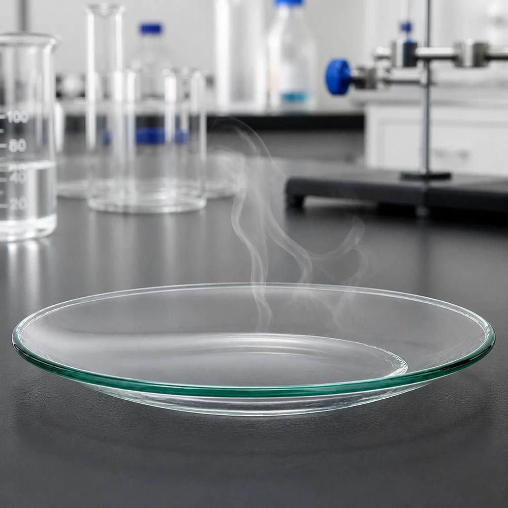 Verre de montre 110 mm - verre borosilicate 3.3 - bord fondu Cuvette en verre polyvalente 110mm pour l'évaporation et la cristallisation en laboratoire