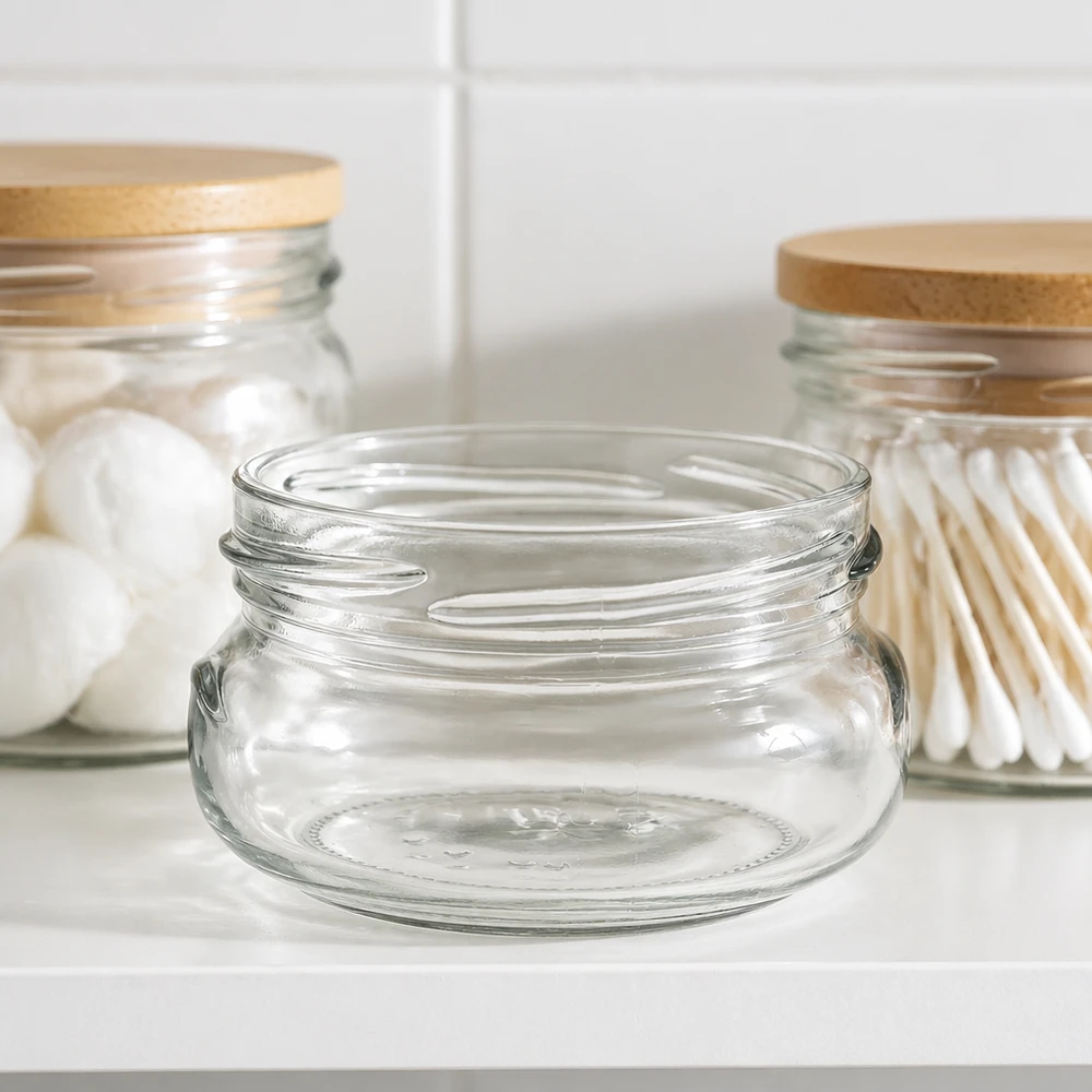 120ml Verre terrine sans couvercle (TO70) UNiTWIST UNiTWIST Terrina120 Pot à terrine 120ml TO70 Pot de conservation avec couvercle en bambou pour la cuisine et les provisions