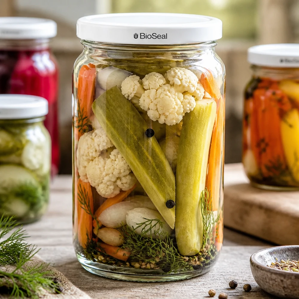 UNiTWIST Runda795 Bocal de légumes mixtes marinés - idéal pour les pickles et les aliments fermentés