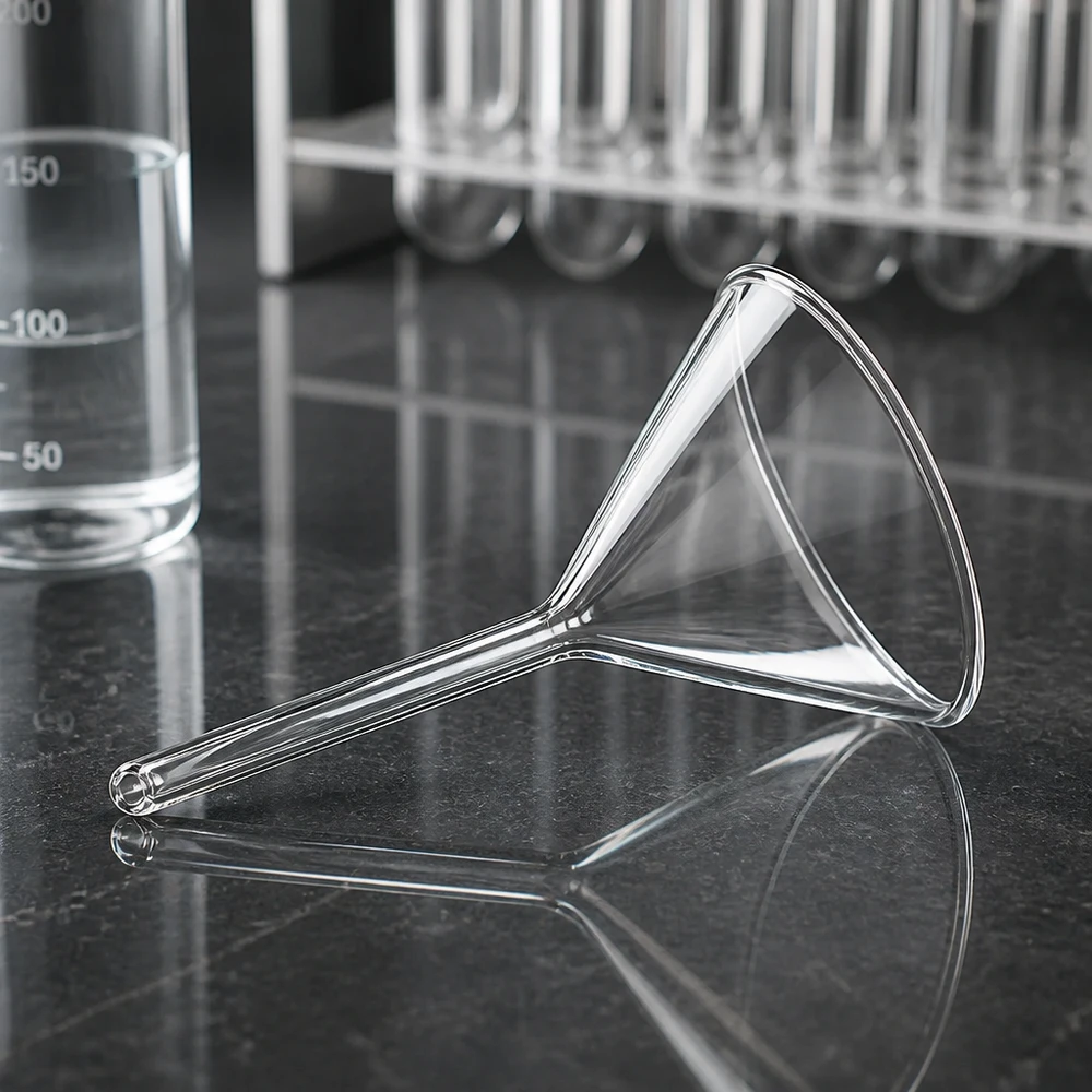 Entonnoir Ø 35mm - verre borosilicate 3.3 - angle 60° Entonnoir Ø 35mm - verre borosilicate 3.3 - angle 60°