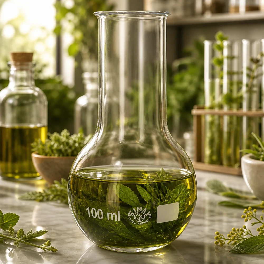 Ballon à fond plat 100 ml à col large, en verre borosilicate avec bord renforcé Ballon scientifique en verre de 100 ml de taille pratique pour les petites quantités et les procédures de test