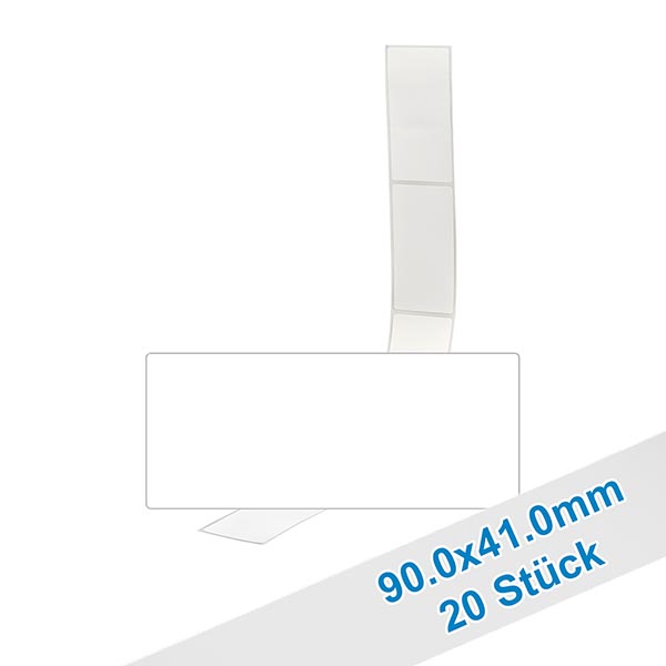 27 étiquettes amovibles blanches, 63x30 mm