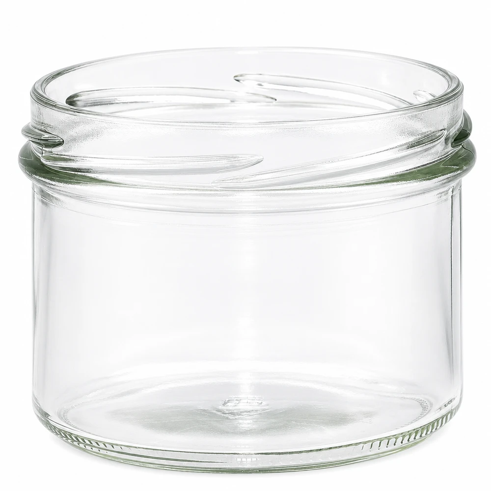 UNiTWIST Sturz225 - Verre renversé contenu 225ml TO82 Pot à confiture vide 225ml avec filetage TO82 transparent sans couvercle pour confitures et conserves