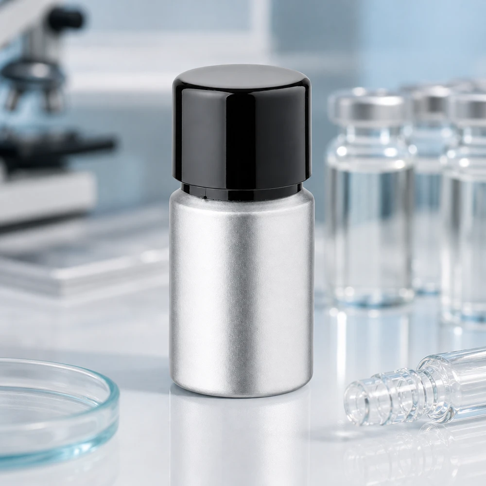 Bouteille en aluminium de 10 ml avec traitement de protection - surface décapée durable contre l'oxydation et la corrosion