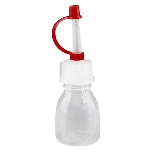 Flacon 10 ml, col étroit, teinte naturelle, filetage 14 mm + compte-gouttes avec courroie de maintien et capuchon Flacon 10 ml, col étroit, teinte naturelle, filetage 14 mm + compte-gouttes avec courroie de maintien et capuchon