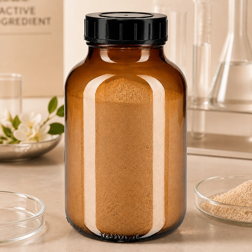 Bocal à col large en verre ambré 1000 ml + couvercle à vis Grande bouteille de pharmacie de 1000 ml en verre brun avec bouchon pratique à large ouverture pour les poudres